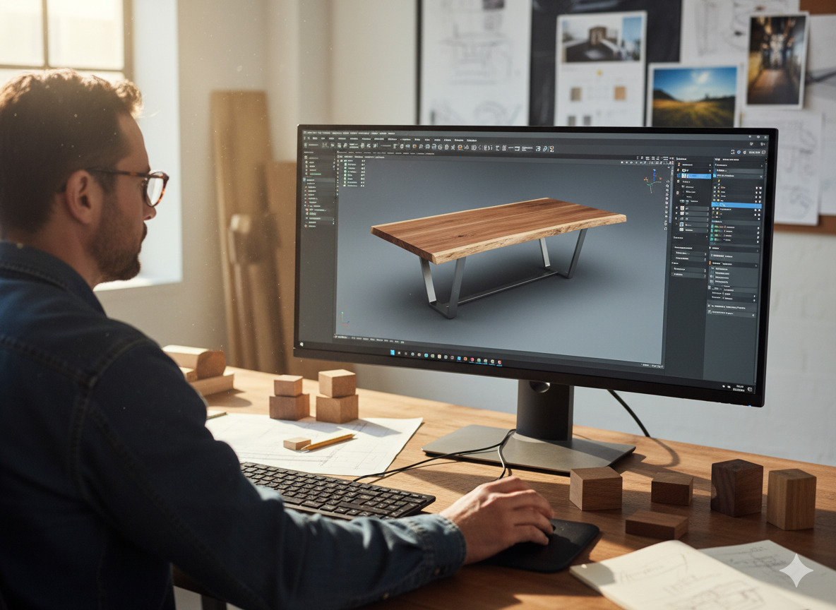 Custom furniture design process